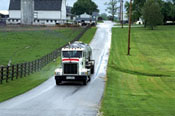 Photo of a truck near a farm