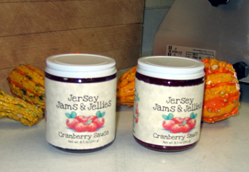 Photo of jarred cranberry sauce