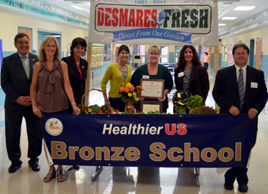Photo of Healthier US School Challenge Award recipients