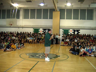 Photo of the Jets Mike Devito at Brookside School