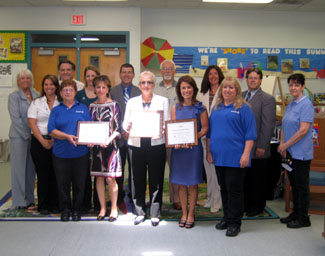 Photo of Manchester Township School officials at awards ceremony