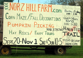 Photo of Norz Hill Farm sign