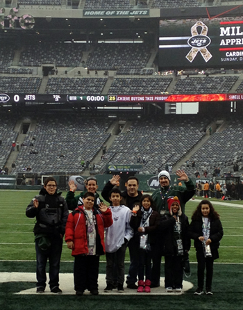 Photo of WNY PS #4 at the December 2, 2012 Jets game