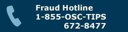 Fraud Hotline: 1-855-672-8477