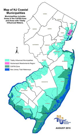 Map of NJ Coastal Municipalities