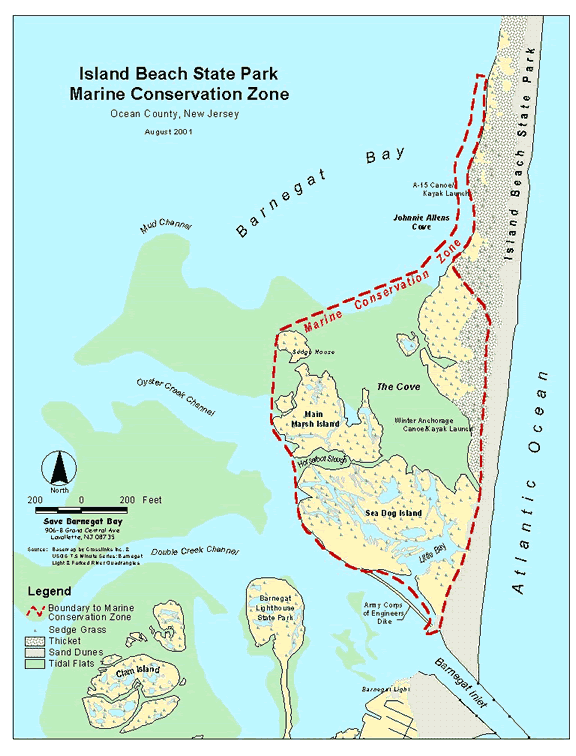 Sedge Island Conservation Zone map