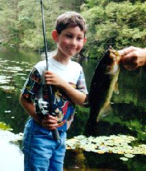 Youngster with big bass