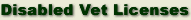 Disabled Vet Licenses