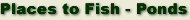 Places to Fish - Ponds
