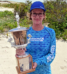 Tournament winner Keri Mauger with Governor's Cup