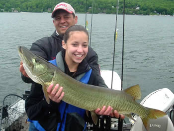 Girl with Greenwood Lake muskie