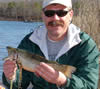Angler  with trout