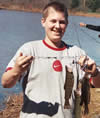 Happy trout angler