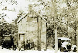 Warden camp in winter