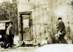 Warden camp in winter