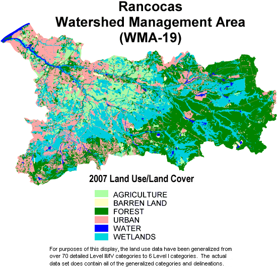NJDEP 2007 Land use/Land Cover Update, Rancocas Watershed Management
