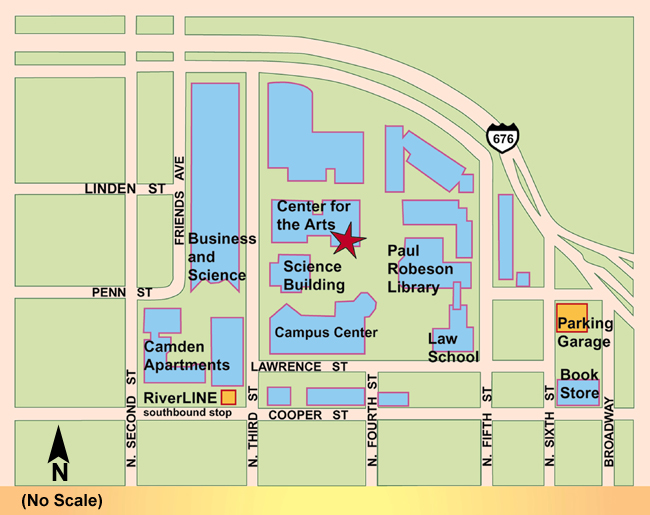 Temple University Campus Map. The Rutgers Camden Campus is