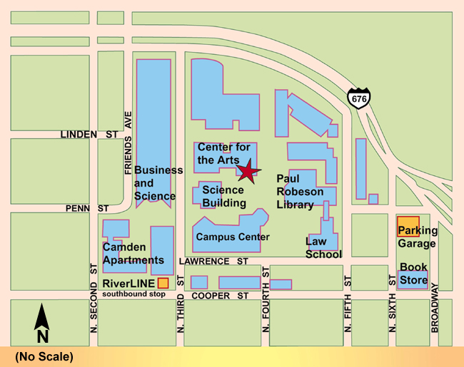 Rutgers University Camden Campus Map United States Map