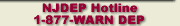 NJDEP Hotline: 1-877-WARN DEP