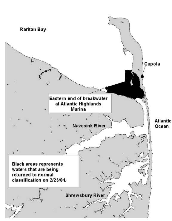 Map of the Sandy Hook Area