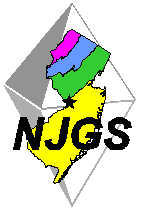 NJ Geologic map with Franklinite crystal