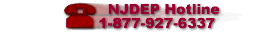 NJDEP Hotline 1-877-927-6337