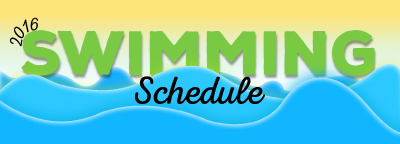 2016 Swimming Schedule