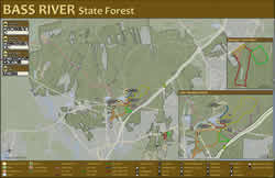 Bass River State Forest Trail Map