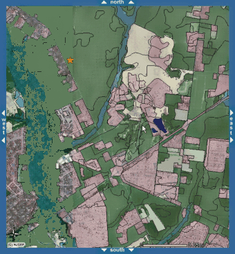 1990s map of the area where Tallymawr is now located