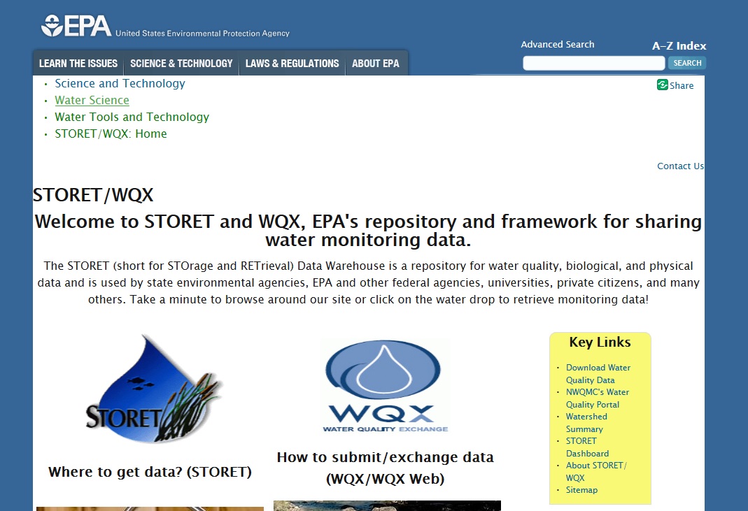 STORET-Data-Warehouse