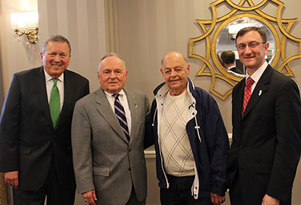 From left, Banking Director Patrick Mullen, Acting Commissioner Richard Badolato, Greenbriar Programs Director Dave Iscowitz and Assistant Commissioner for Life and Health Brendan Peppard.