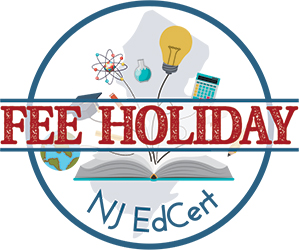 Logo: Fee Holiday NJEdCert 