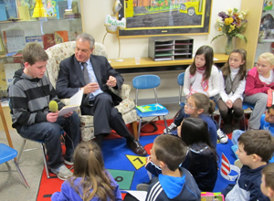 Acting Commissioner Cerf Reading to Children