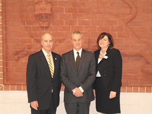 Jackson School Superintendent Thomas Gialanella, NJDOE acting Commissioner Chris Cerf and NJASA President Judith Rattner.