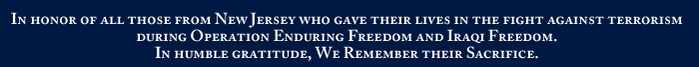 Banner - In Honor of All Those From New Jersey...