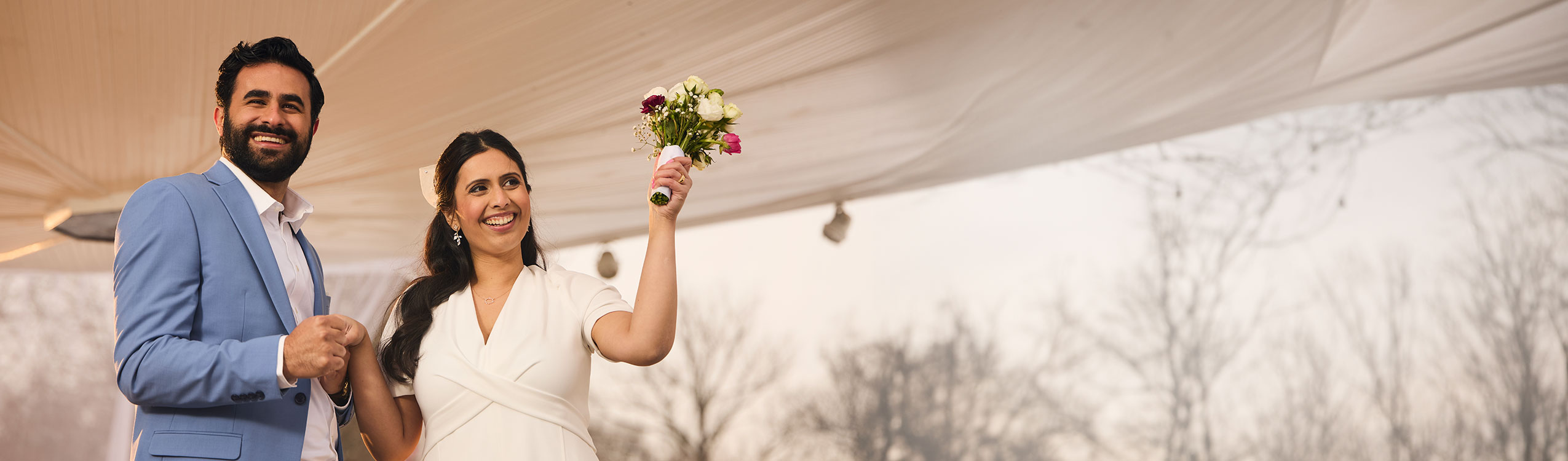 photo: man and woman getting married