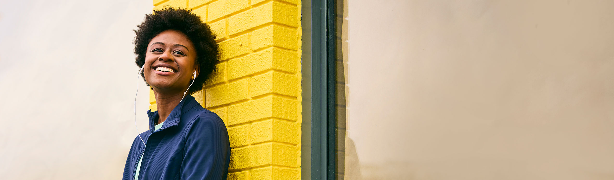 photo: female listening to music