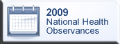National Disablity Observances calendar for 2009