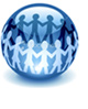 globe with people holding hands encircling it globe with people holding hands encircling it