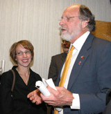 Gov. Jon S. Corzine, with DMAHS Asst. Dir. Valerie Harr and DHS Commissioner Jen Velez, announces that NJ has applied to the U.S. Dept. of Health and Human Services for a waiver to expand Medicaid family planning assistance for over 70,000 more folks