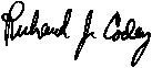 Signature of Richard J Codey