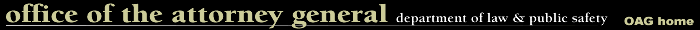 New Jersey Department of  Law & Public Safety's home page