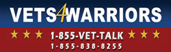 VETS 4 WARRIORS - 1-855-838-8255 (1-855-VET-TALK)
