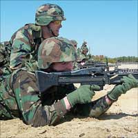 PFC Wiess fires M-60
