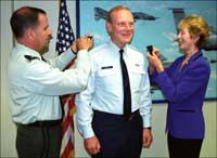 Brig. Gen. Martin getting pinned