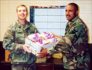Troops recieve gifts from congregation