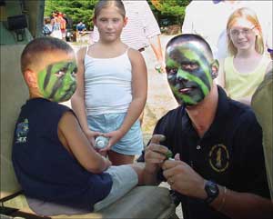 DARE rep speds time with kids