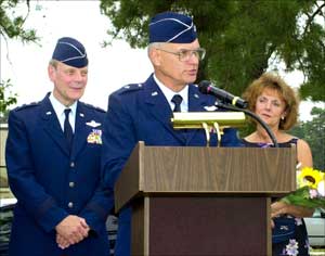 Brig. Gen. Clark W. Martin speaks