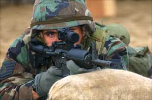 Tech. Sgt. Rakauckas takes aim