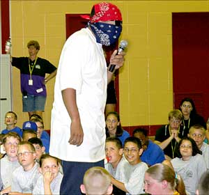 One of this year's activities was a lecture on gang awareness.